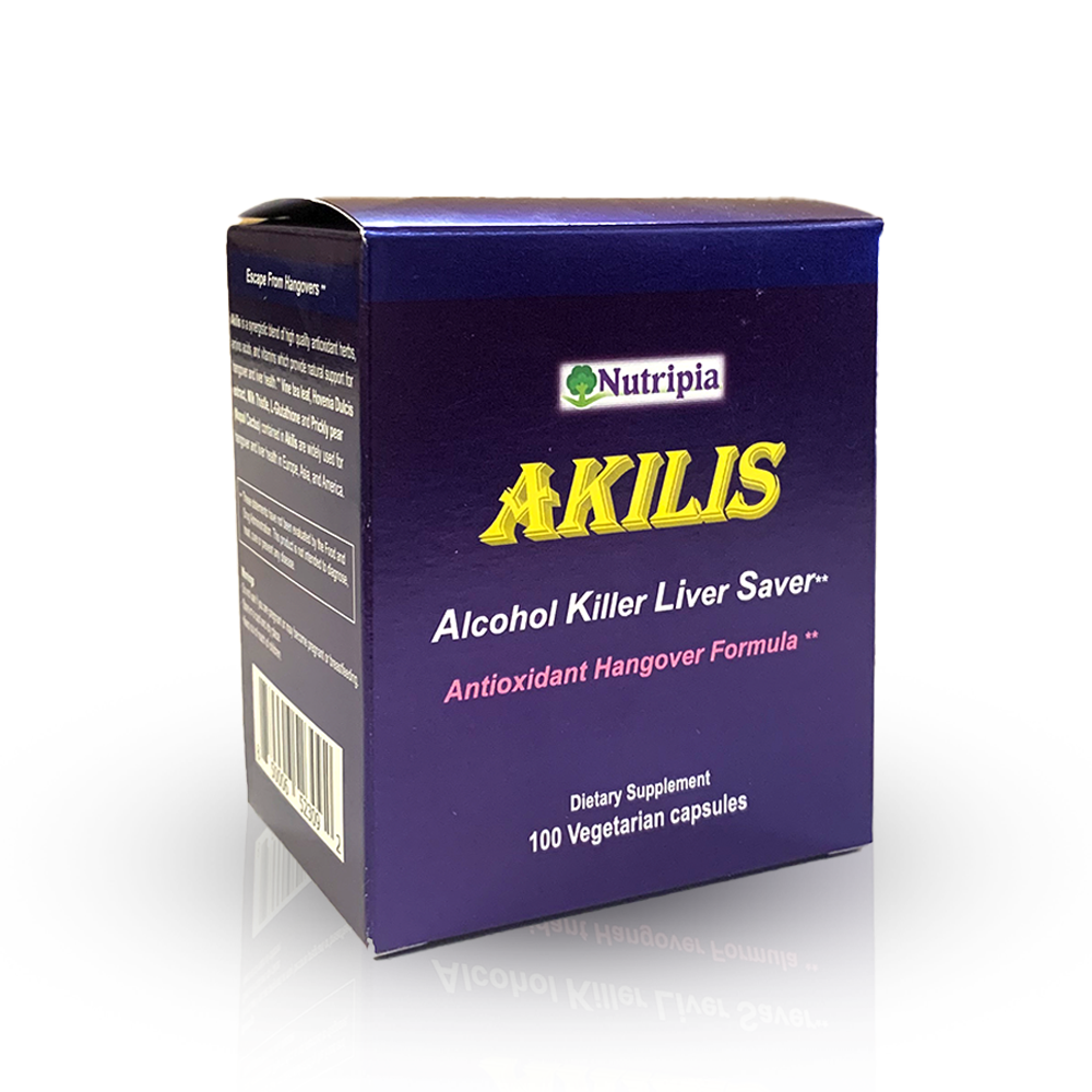 Akilis Alcohol Killer Liver Saver Antioxidant - 100 Vegi Capsules