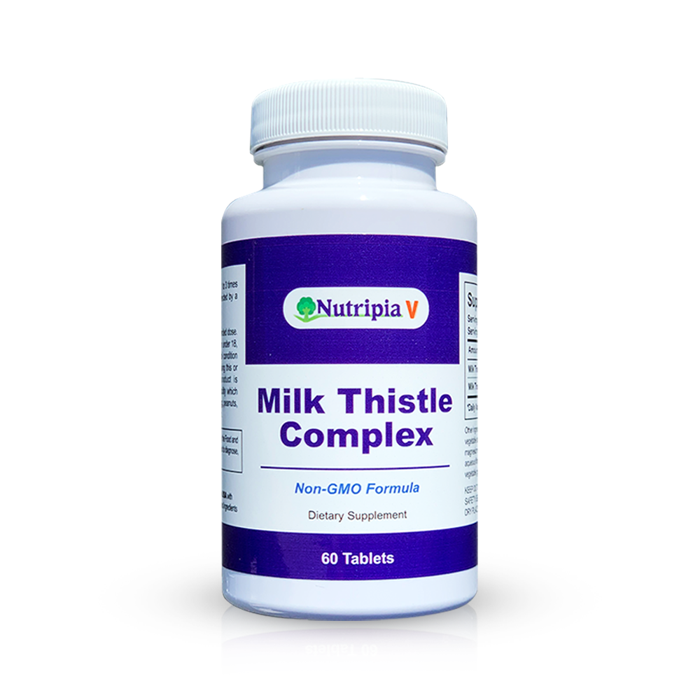Nutripia V Milk Thistle Complex - Liver Support and Detoxification - 60 Tablets