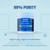 Dr. K High Purity L-Glutathione Powder - 50g, 98.8% Pure