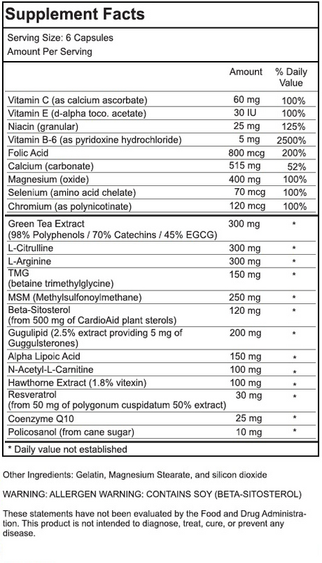 BPCC Complex - Support for Blood Pressure, Cholesterol - 90 Capsules